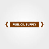 Custom Metal Sign,Fuel Oil Supply Pipe Marker